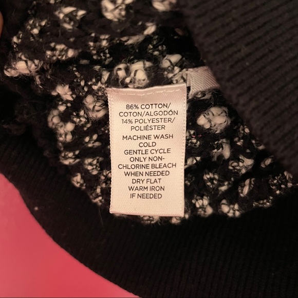 Black & White Speckled Sweater - Picture 4 of 4